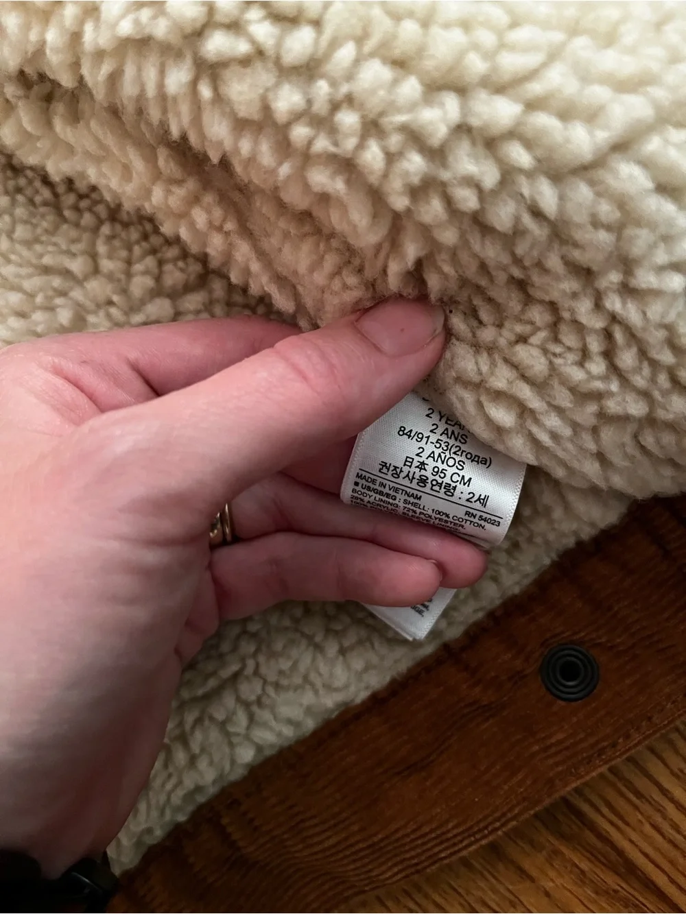 GAP BabyGap Sherpa lined Corduroy Jacket - Brown